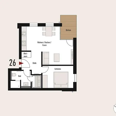 Ensemble 26 Gran Apartment *